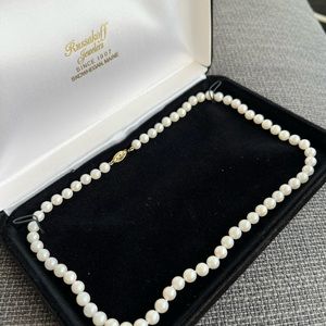 Vintage 14k Akoya Perl Necklace 18’’